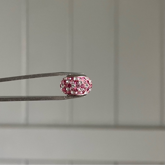 Pink Rhinestone Charm (NOT Pandora) - Picture 3 of 7